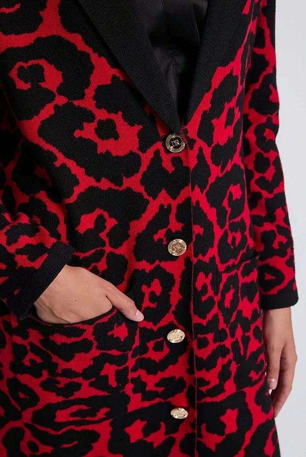 abrigo cardigan estampado print denny rose