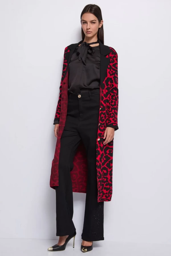 abrigo cardigan estampado print denny rose