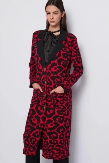abrigo cardigan estampado print denny rose