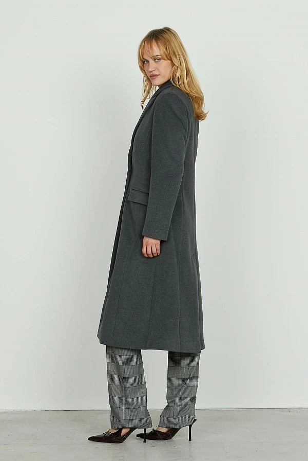 Abrigo largo Relish KING con bolsillos – Corte entallado Abrigo largo Relish KING con bolsillos – Corte entallado