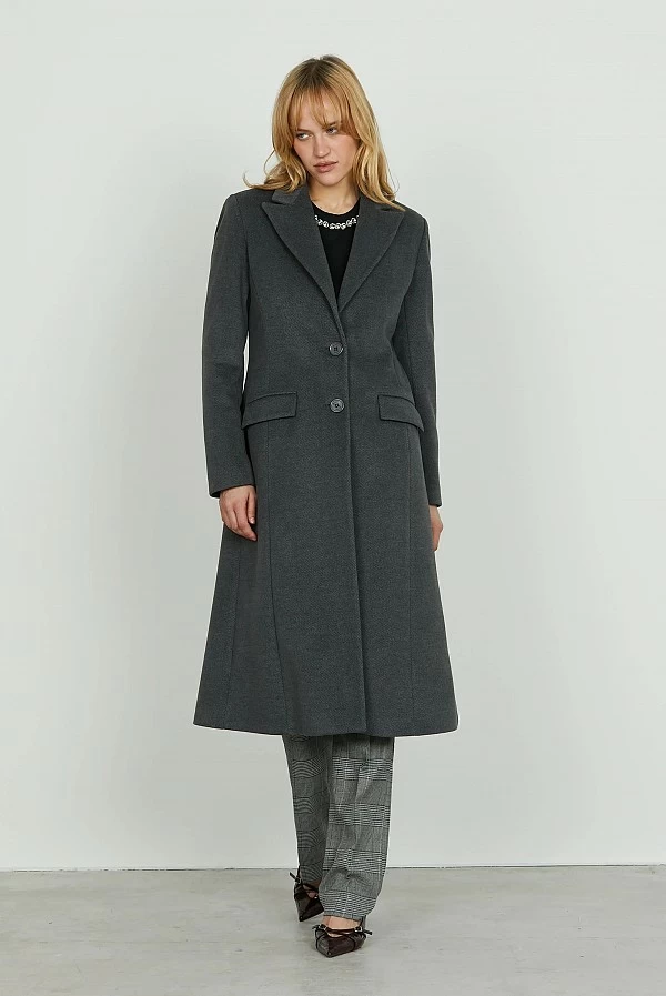 Abrigo largo Relish KING con bolsillos – Corte entallado Abrigo largo Relish KING con bolsillos – Corte entallado