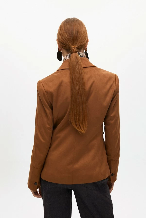 Americana antelina con chaleco efecto snake