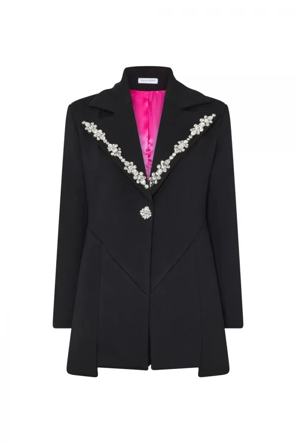 Americana joya entallada con pedrería Tete by Odette – Elegancia exclusiva