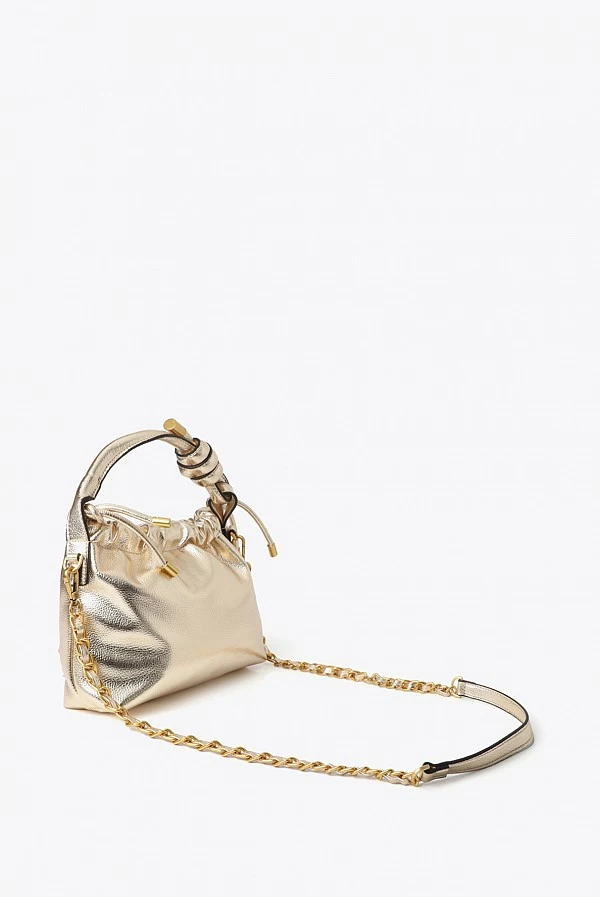 Bandolera Bombonera Dorada con Cadena