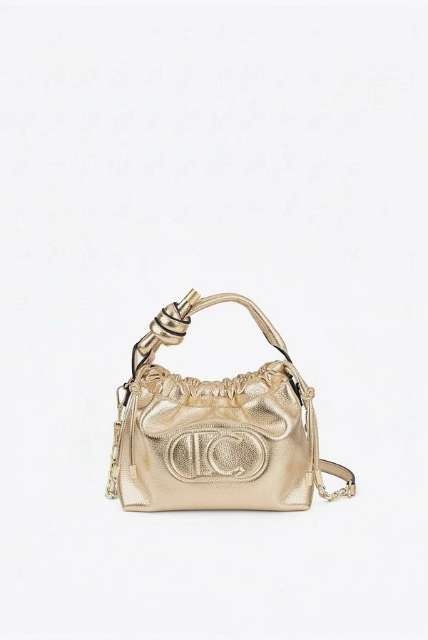 Bandolera Bombonera Dorada con Cadena