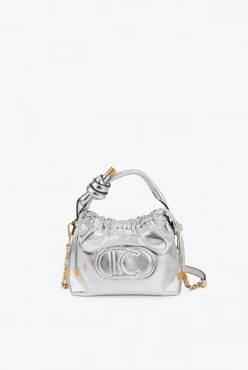 Bandolera Bombonera Plateada con Cadena Dorada Bandolera Bombonera Plateada con Cadena Dorada
