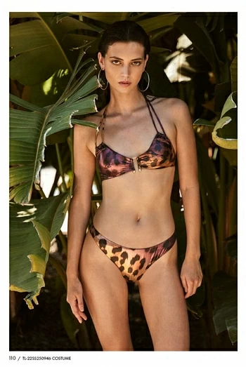 Bikini animal print en tejido brillante – Trash and Luxury