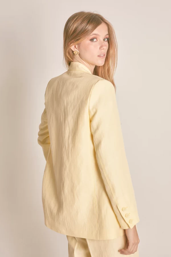 Blazer Recta Amarillo Vainilla de Masavi