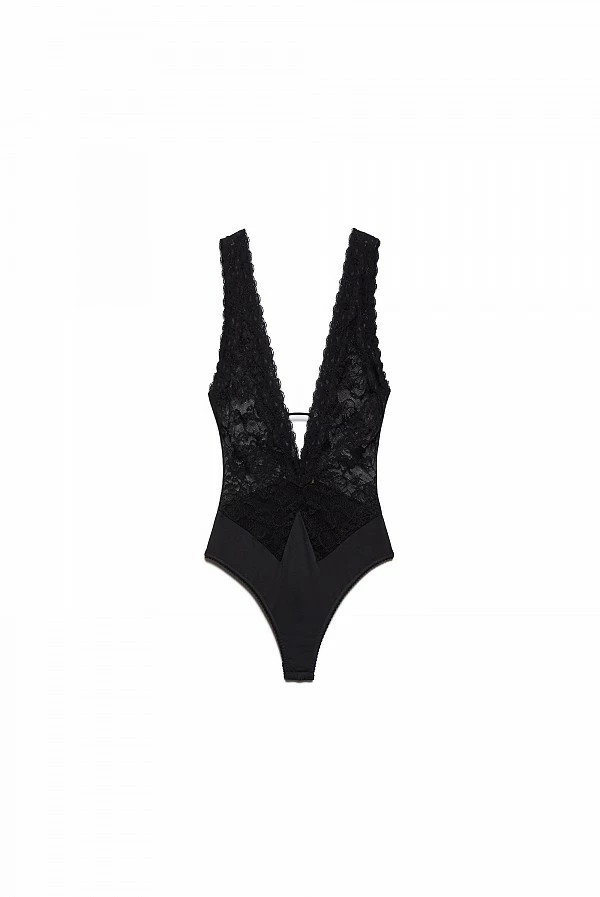 body negro encaje odette aniye by