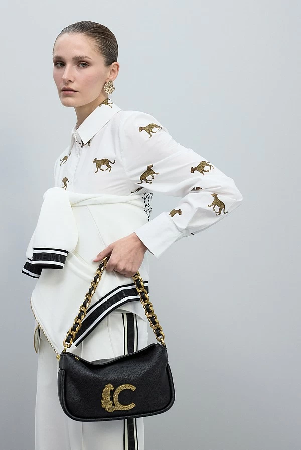 Bolso Animal con Cadena Dorada para Mujer