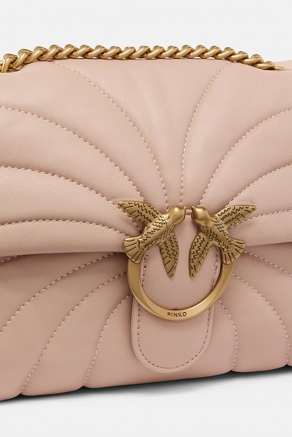 Bolso bandolera grande Love Bag Puff acolchado mariposa