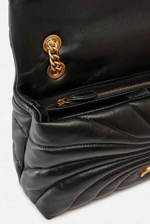 Bolso bandolera grande Love Bag Puff acolchado mariposa