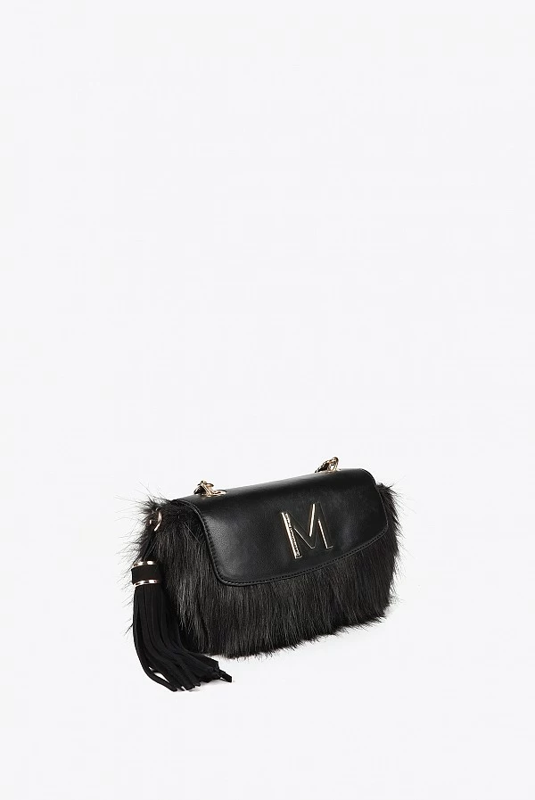 bolso Bandolera pelo con solapa lola casademunt