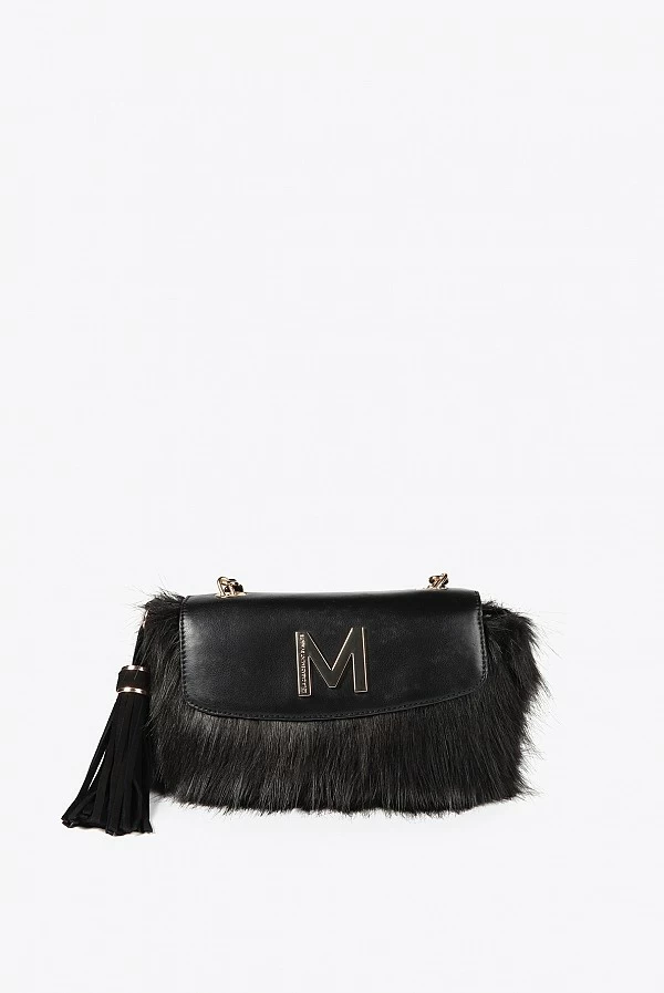 bolso Bandolera pelo con solapa lola casademunt