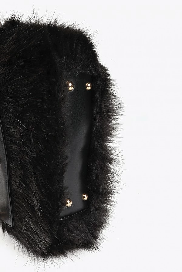 bolso Bandolera pelo con solapa lola casademunt