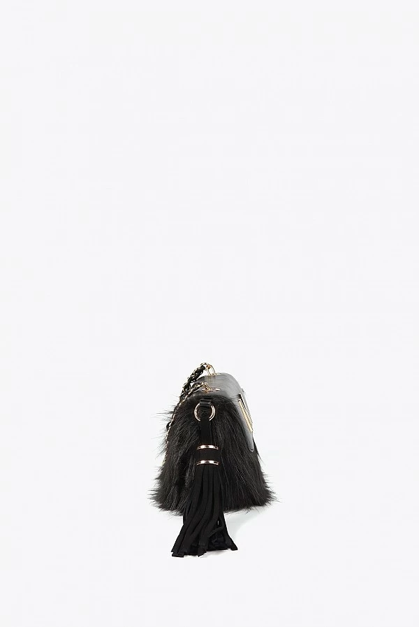 bolso Bandolera pelo con solapa lola casademunt
