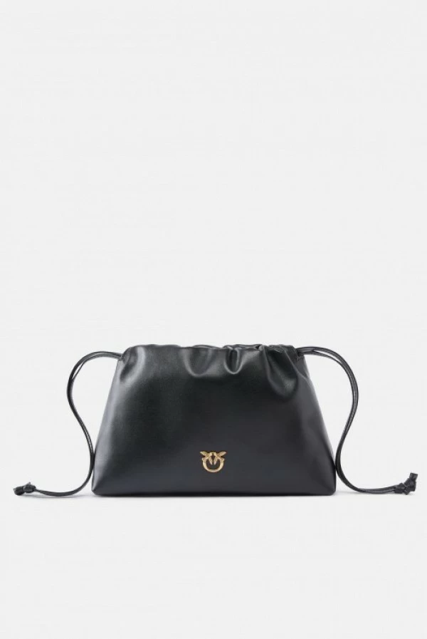 Bolso de hombro pequeño de piel con cordón ajustable - Pinko