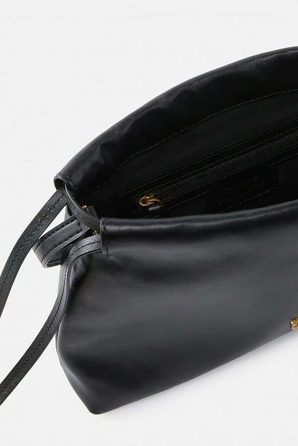 Bolso de hombro pequeño de piel con cordón ajustable - Pinko