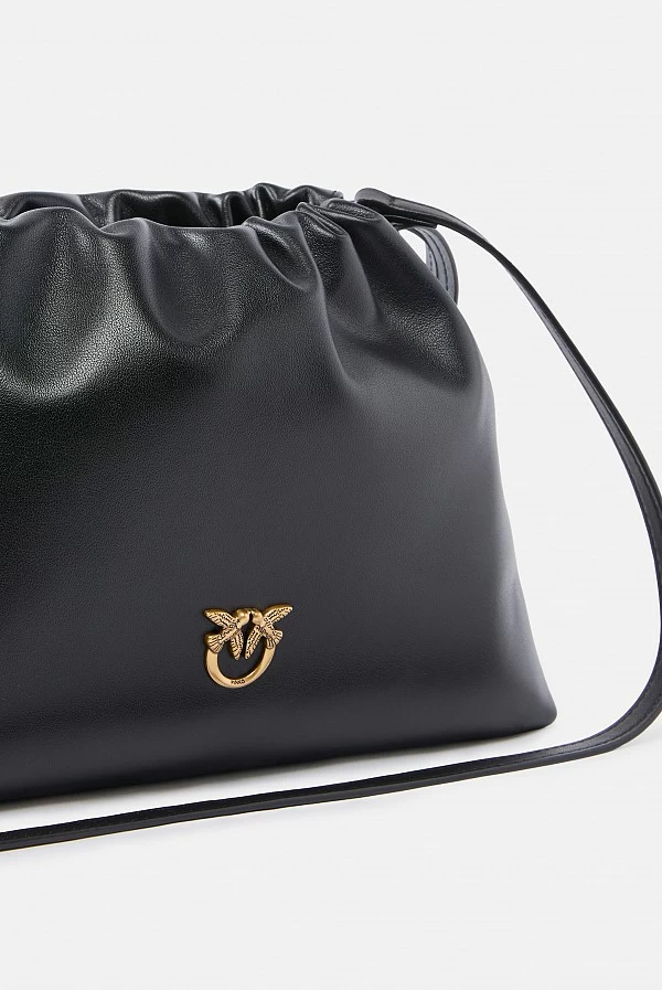 Bolso de hombro pequeño de piel con cordón ajustable - Pinko