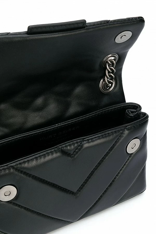 Bolso de Hombro Shoreditch Negro – Kurt Geiger London