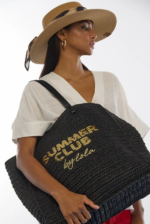Bolso Desestructurado de Rafia Summer Club