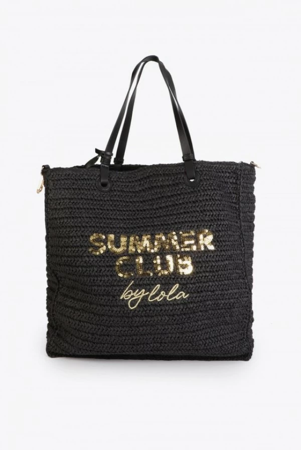 Bolso Desestructurado de Rafia Summer Club
