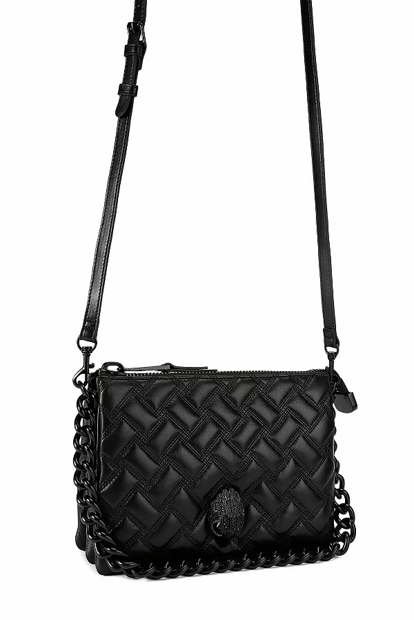 Bolso Kurt Geiger Kensington negro con cadena