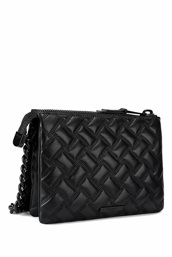 Bolso Kurt Geiger Kensington negro con cadena