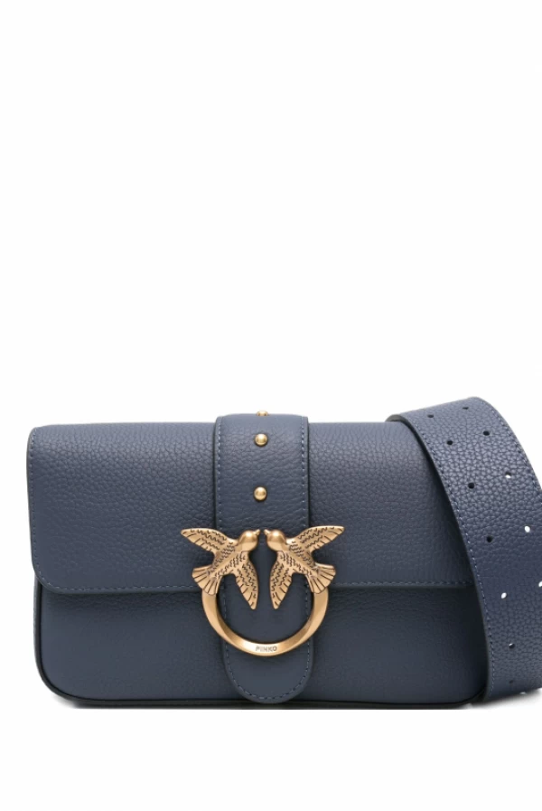 Bolso Love One Classic Slouchy de PINKO Azul marino