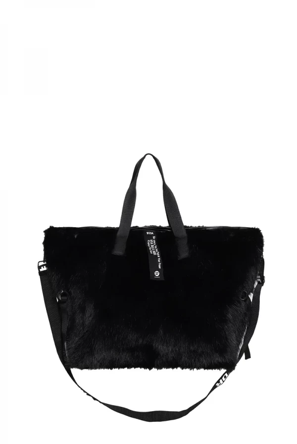 Bolso Negro Rambo3 de Piel Sintética – VDR Via de la Rose