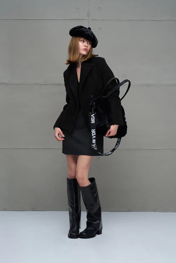 Bolso Negro Tote de Piel Sintética – VDR Via de la Rose