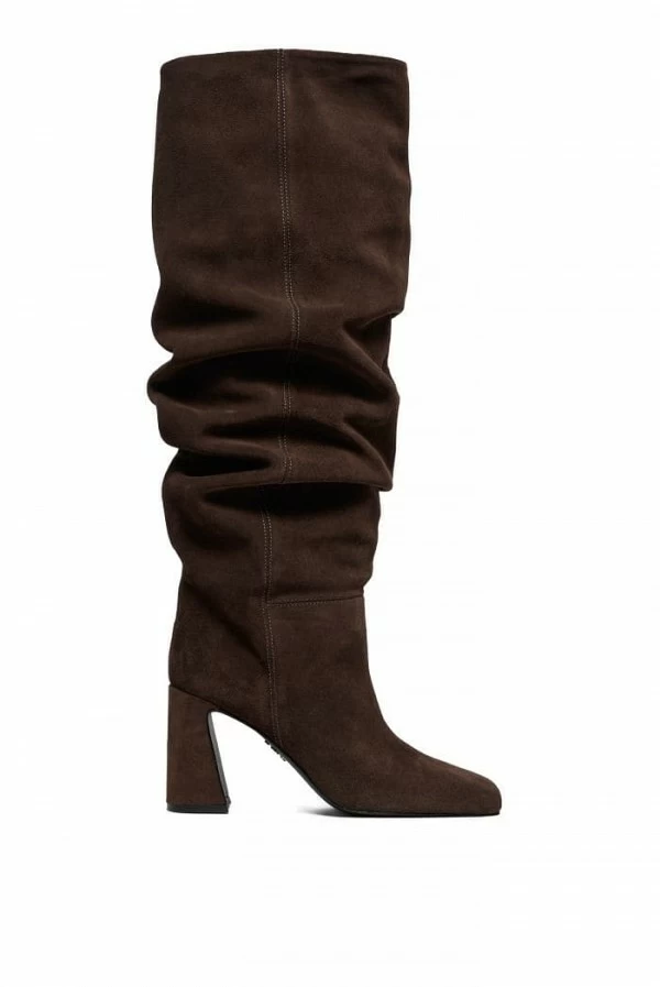 Botas altas fruncidas de ante – Aniye By (marrón o negro) Botas altas fruncidas de ante – Aniye By (marrón o negro)