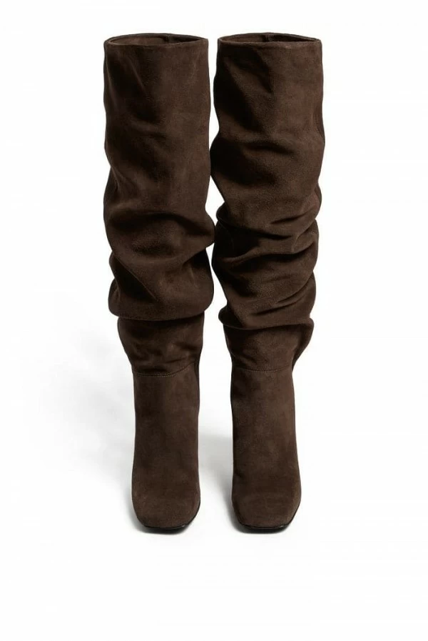 Botas altas fruncidas de ante – Aniye By (marrón o negro) Botas altas fruncidas de ante – Aniye By (marrón o negro)