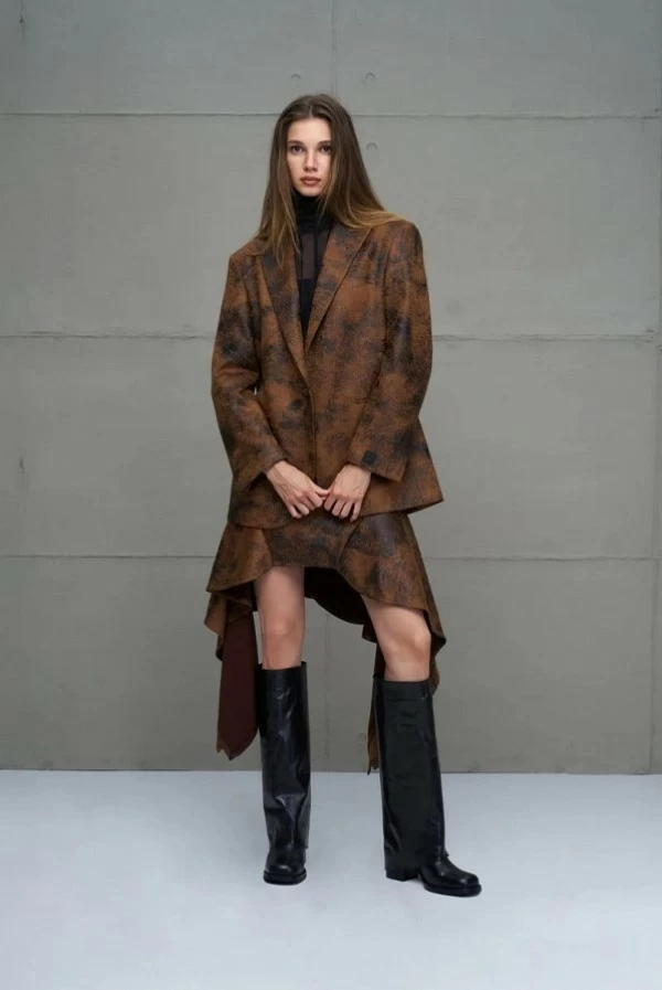 botas cuero negro tacon grueso pegaso vdr