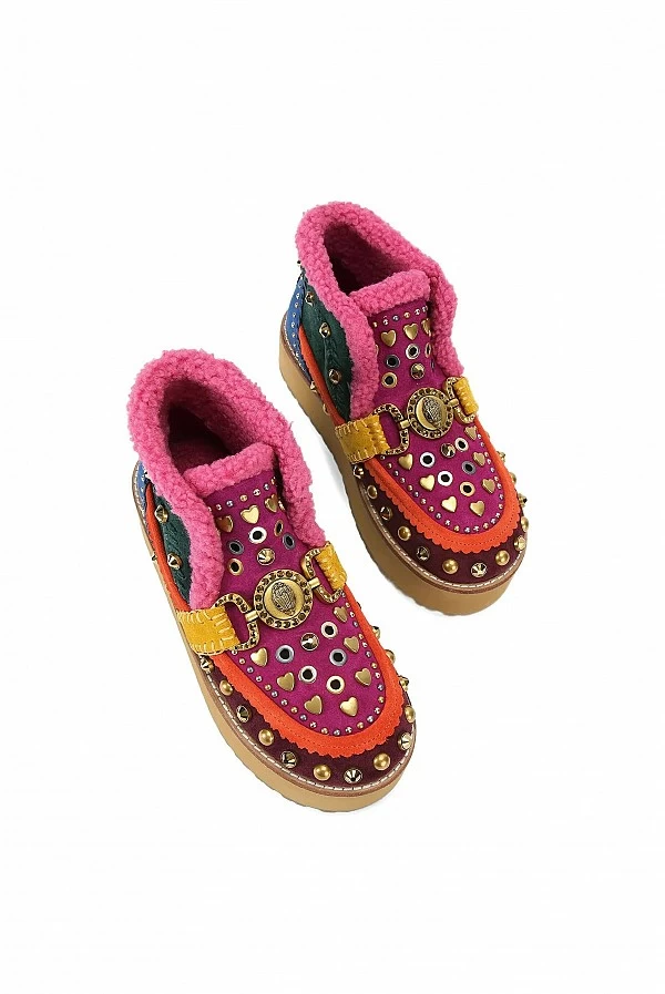 Botas Kurt Geiger London Mansion en ante con cristales y plataforma