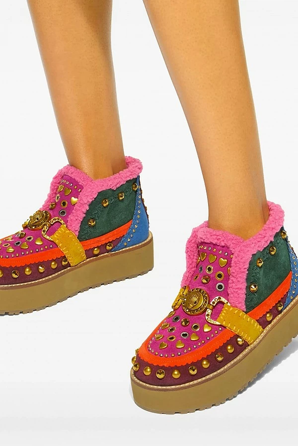 Botas Kurt Geiger London Mansion en ante con cristales y plataforma