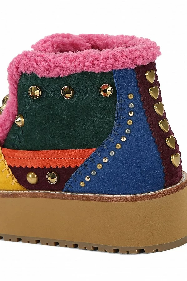 Botas Kurt Geiger London Mansion en ante con cristales y plataforma