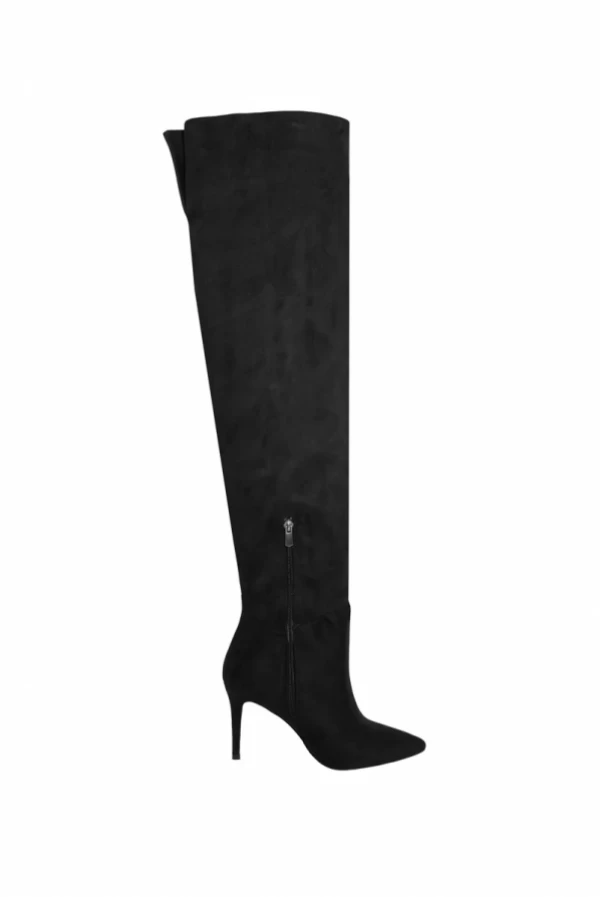 Botas negras de tacón alto hasta la rodilla VDR Oficial