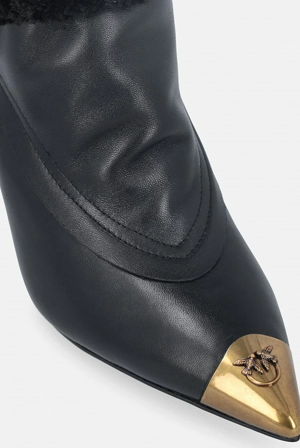 botín lucy punta dorada pinko botín lucy punta dorada pinko