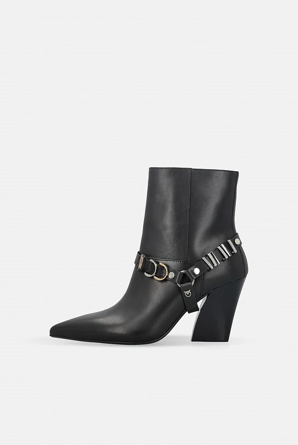 botín viola negro pinko