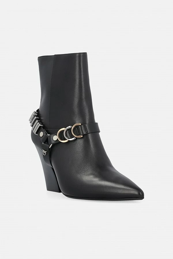 botín viola negro pinko