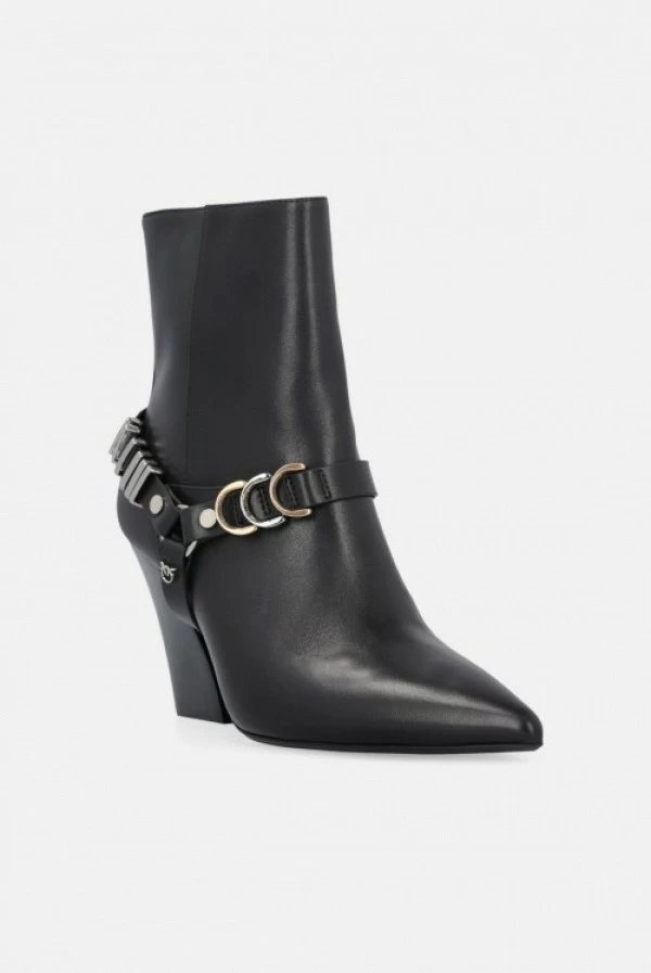 botín viola negro pinko botín viola negro pinko