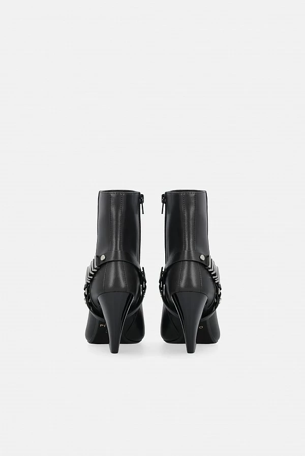 botín viola negro pinko