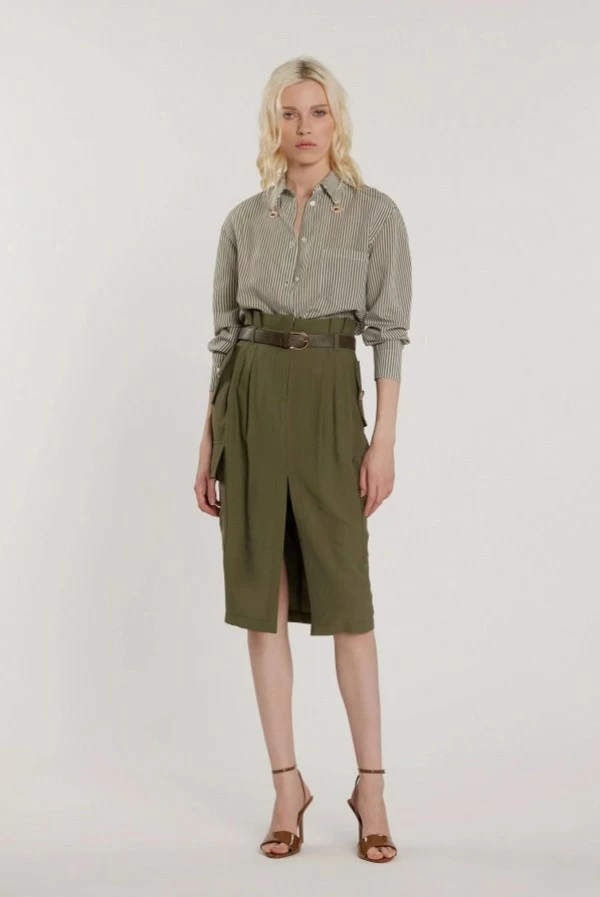 Camisa ARDITI de Rayas con Strass y Detalle Ojo Camisa ARDITI de Rayas con Strass y Detalle Ojo