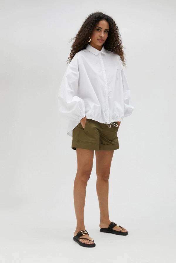 Camisa de Popelín con Goma Ajustable Lola Casademunt