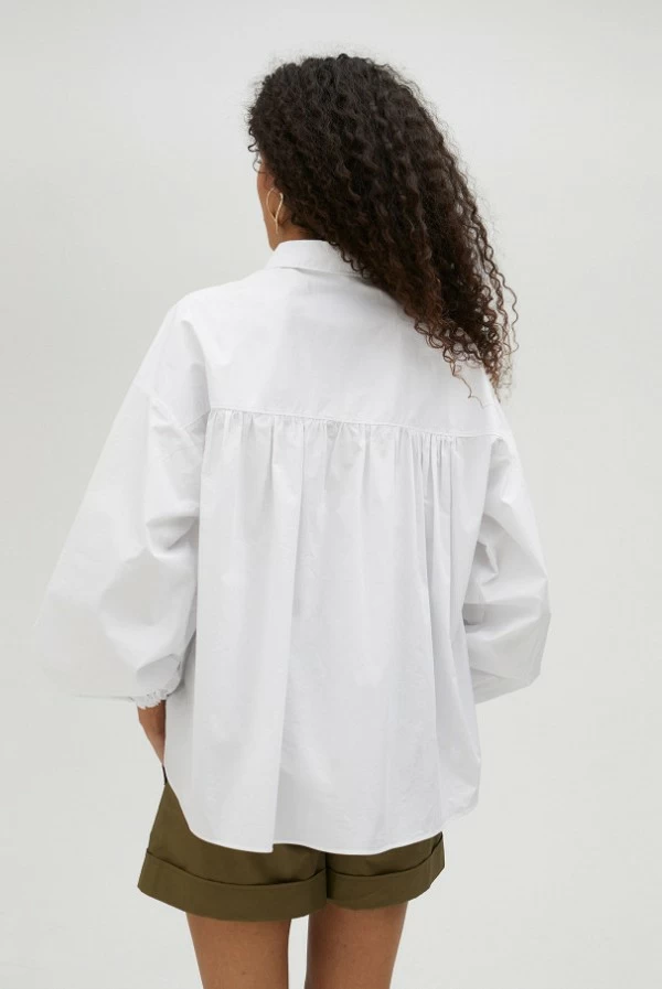 Camisa de Popelín con Goma Ajustable Lola Casademunt
