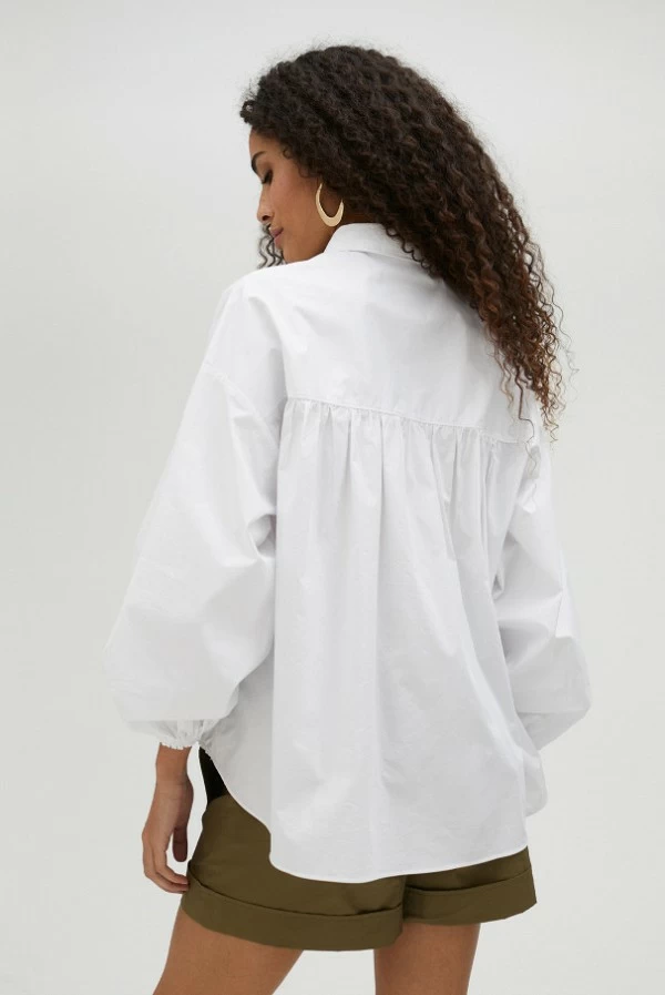 Camisa de Popelín con Goma Ajustable Lola Casademunt