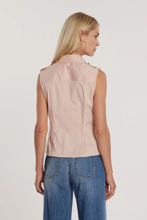 Camisa GORA sin mangas con botones Camisa GORA sin mangas con botones