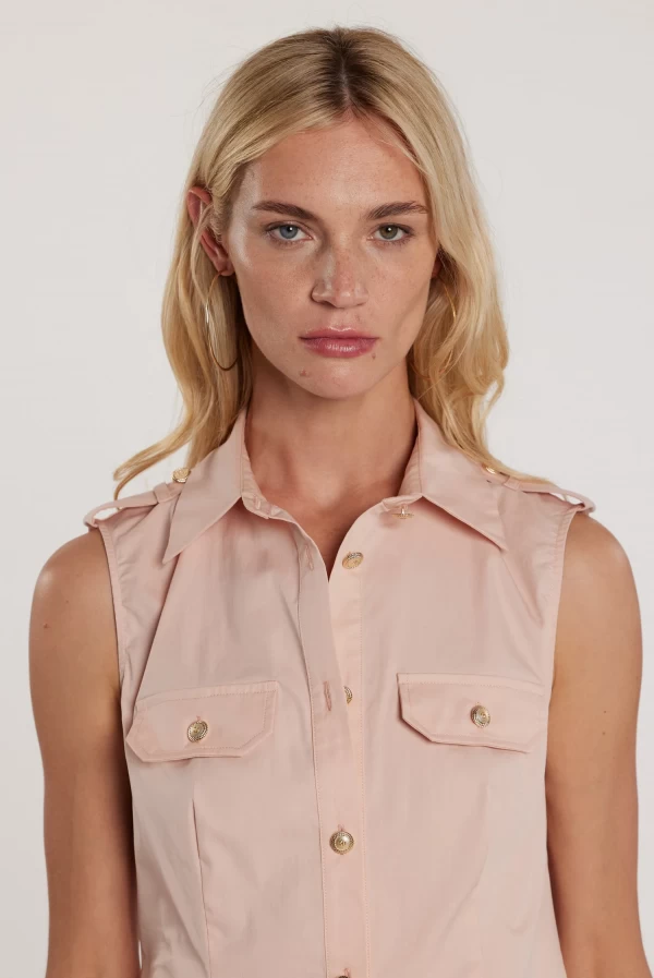 Camisa GORA sin mangas con botones Camisa GORA sin mangas con botones