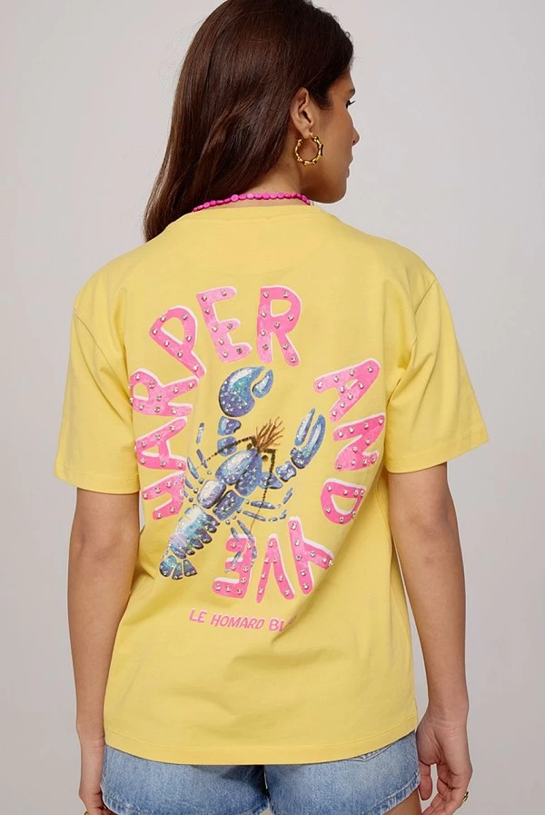 Camiseta Larga Amarilla Lobbi de Harper and Yve
